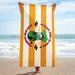Official Phoenix Shaving Beach Towel | Orange Stripes - Phoenix Artisan Accoutrements