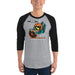 Killer Atomic Pumpkin Baseball Shirt! 3/4 sleeve raglan shirt - Phoenix Artisan Accoutrements