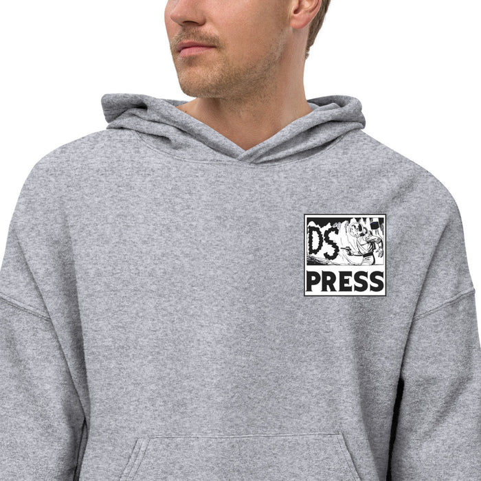 Official Dirty Smirk Press Embroidered Unisex Sueded Fleece Hoodie | Available in Multiple Colors! - Phoenix Artisan Accoutrements