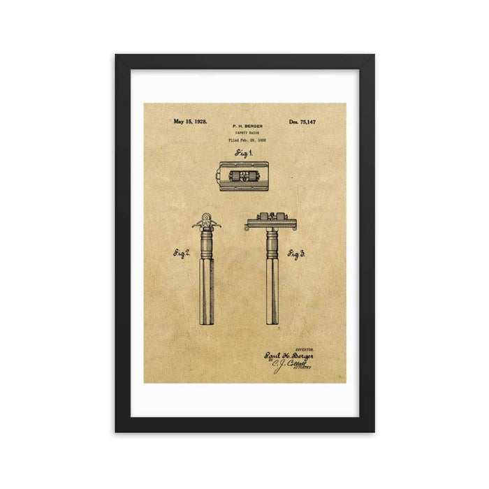 Vintage King Oscillator Patent Drawing 1928 Framed Print - Phoenix Artisan Accoutrements
