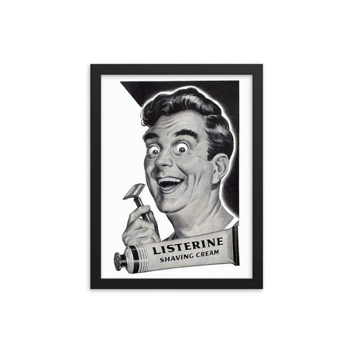 Vintage Shave Cream Advert Framed Print - Phoenix Artisan Accoutrements