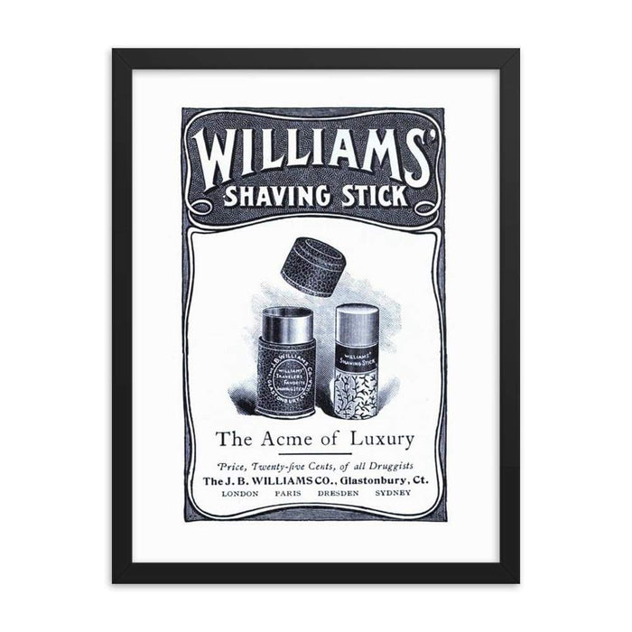 Vintage Shave Stick Advert Framed Print 3 - Phoenix Artisan Accoutrements