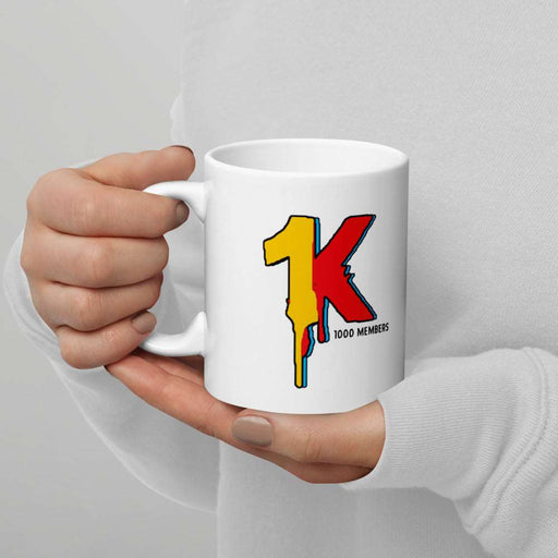 1K White Glossy Diner Style Coffee Mug! | Available in 2 Sizes! - Phoenix Artisan Accoutrements