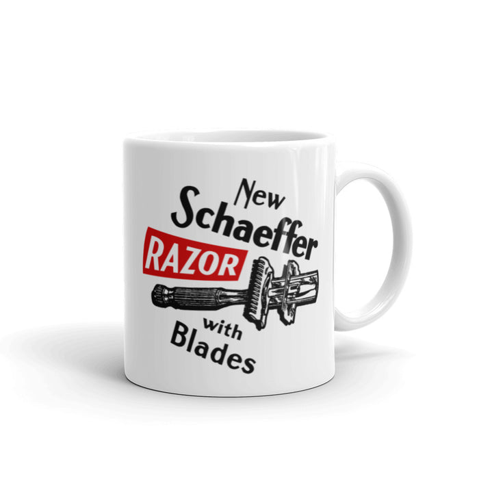 Vintage Schaeffer Safety Razor Ad Coffee Mug | Availalble in 2 Sizes! - Phoenix Artisan Accoutrements