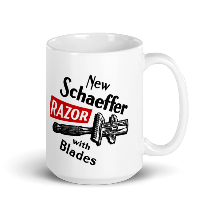 Vintage Schaeffer Safety Razor Ad Coffee Mug | Availalble in 2 Sizes! - Phoenix Artisan Accoutrements